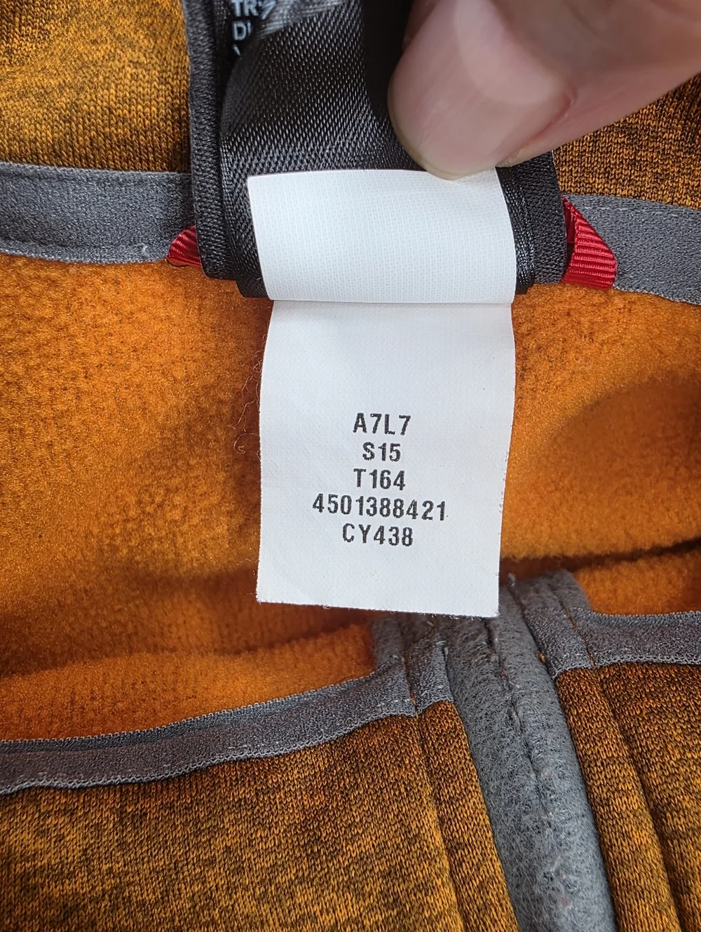 The North Face‎ Canyonlands 1/2 Zip Fleece Pullover Sweater XL Warm Orange A7L7.